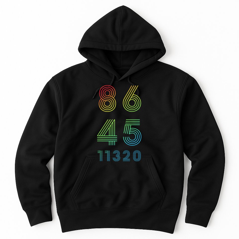 86 45 2020 Cool Retro Anti Trump - Vote 8645 - 864511320 Hoodie