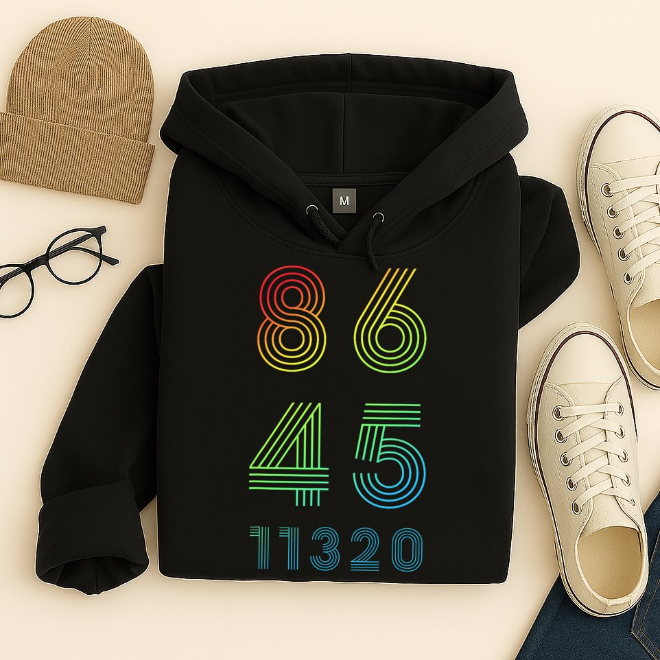 86 45 2020 Cool Retro Anti Trump - Vote 8645 - 864511320 Hoodie