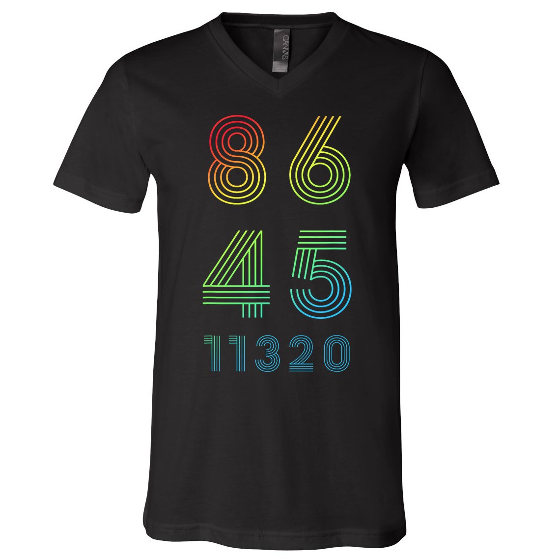 86 45 2020 Cool Retro Anti Trump - Vote 8645 - 864511320 V-Neck T-Shirt