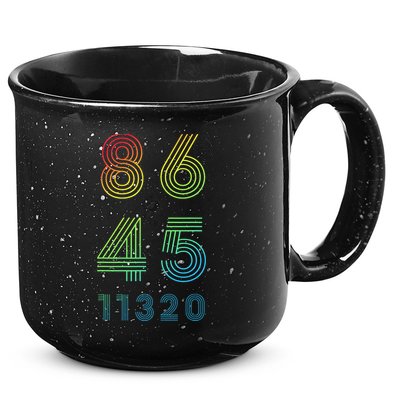 86 45 2020 Cool Retro Anti Trump - Vote 8645 - 864511320 15oz Campfire Ceramic Mug