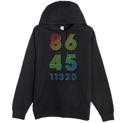 86 45 2020 Cool Retro Anti Trump - Vote 8645 - 864511320 Premium Pullover Hoodie