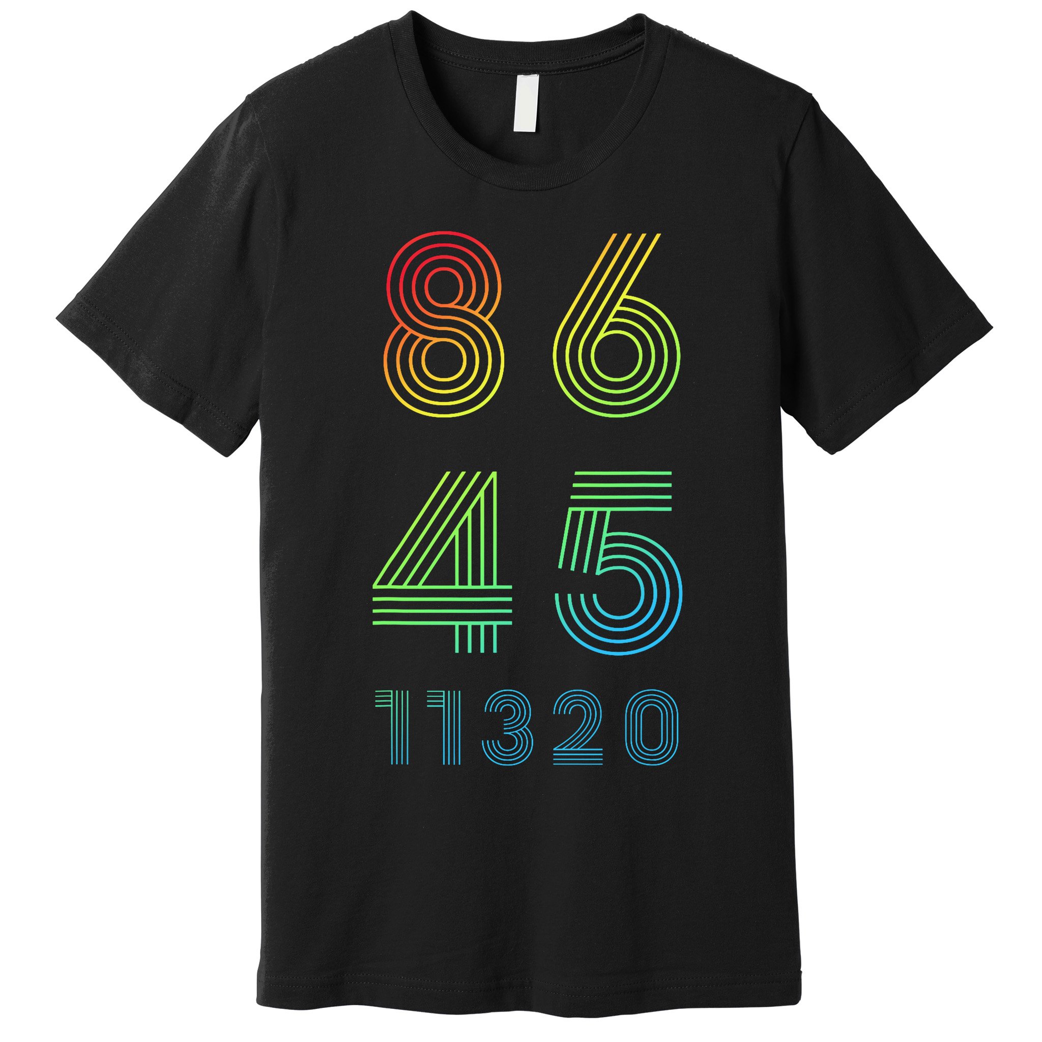 86 45 2020 Cool Retro Anti Trump - Vote 8645 - 864511320 Premium T-Shirt