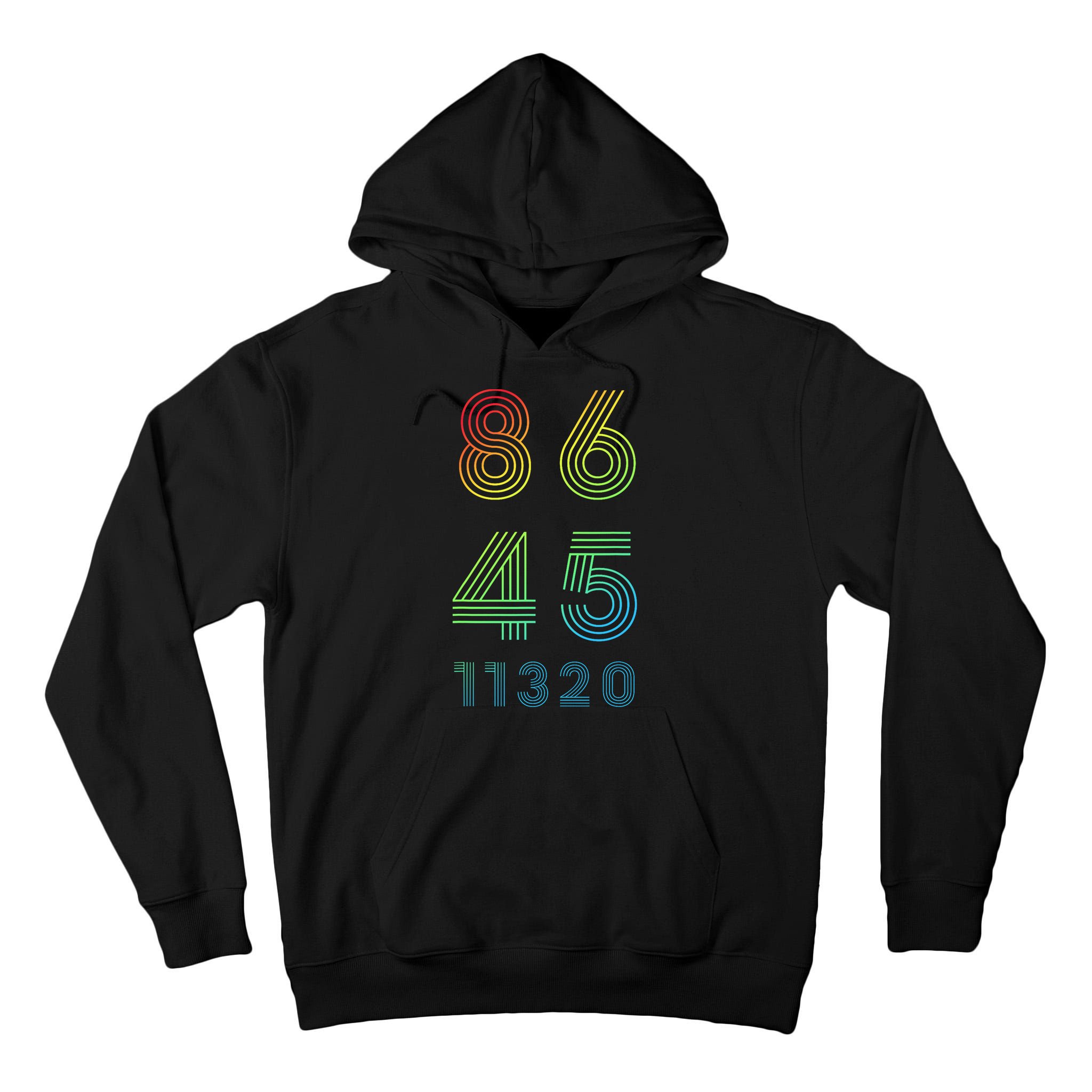 86 45 2020 Cool Retro Anti Trump - Vote 8645 - 864511320 Tall Hoodie