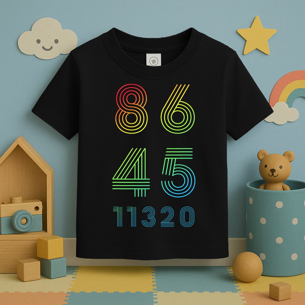 86 45 2020 Cool Retro Anti Trump - Vote 8645 - 864511320 Toddler T-Shirt