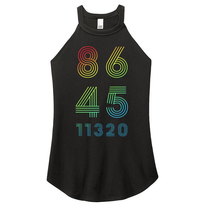 86 45 2020 Cool Retro Anti Trump - Vote 8645 - 864511320 Women's Perfect Tri Rocker Tank