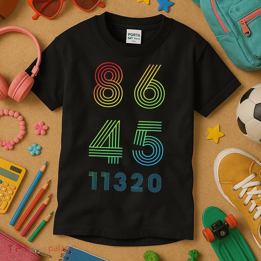 86 45 2020 Cool Retro Anti Trump - Vote 8645 - 864511320 Kids T-Shirt