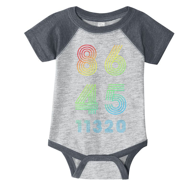 86 45 2020 Cool Retro Anti Trump - Vote 8645 - 864511320 Infant Baby Jersey Bodysuit