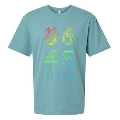 86 45 2020 Cool Retro Anti Trump - Vote 8645 - 864511320 Sueded Cloud Jersey T-Shirt