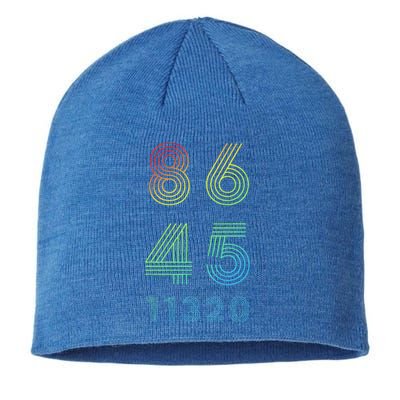 86 45 2020 Cool Retro Anti Trump Vote 8645 864511320 Sustainable Beanie