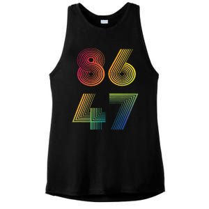 86 47 Anti Trump 8647 Impeach 47 Antitrump President Ladies PosiCharge Tri-Blend Wicking Tank