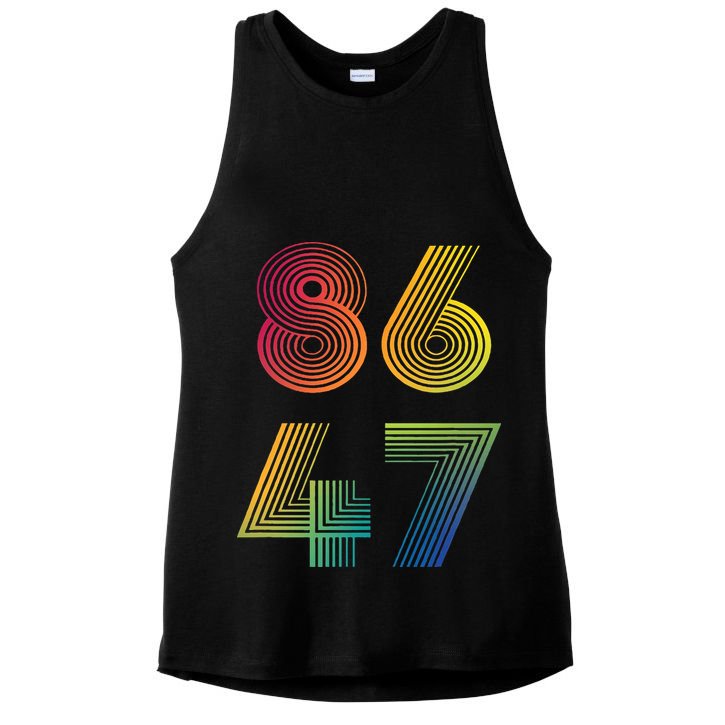 86 47 Anti Trump 8647 Impeach 47 Antitrump President Ladies PosiCharge Tri-Blend Wicking Tank