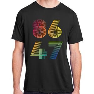 86 47 Anti Trump 8647 Impeach 47 Antitrump President Adult ChromaSoft Performance T-Shirt