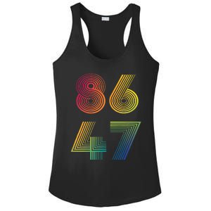 86 47 Anti Trump 8647 Impeach 47 Antitrump President Ladies PosiCharge Competitor Racerback Tank