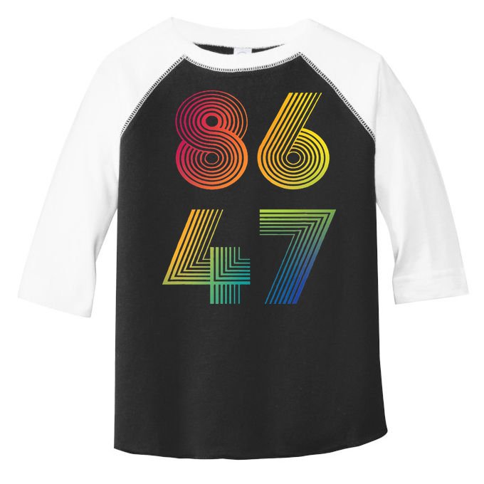 86 47 Anti Trump 8647 Impeach 47 Antitrump President Toddler Fine Jersey T-Shirt