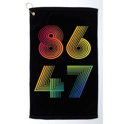 86 47 Anti Trump 8647 Impeach 47 Antitrump President Golf Towel