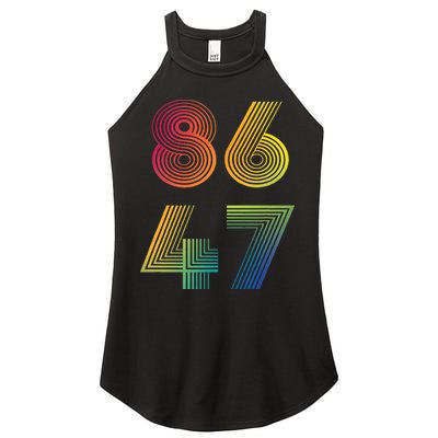 86 47 Anti Trump 8647 Impeach 47 Antitrump President Women's Perfect Tri Rocker Tank