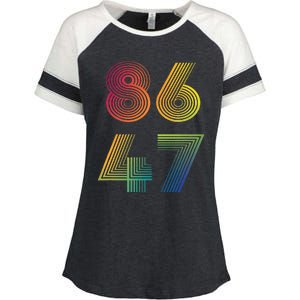 86 47 Anti Trump 8647 Impeach 47 Antitrump President Enza Ladies Jersey Colorblock Tee