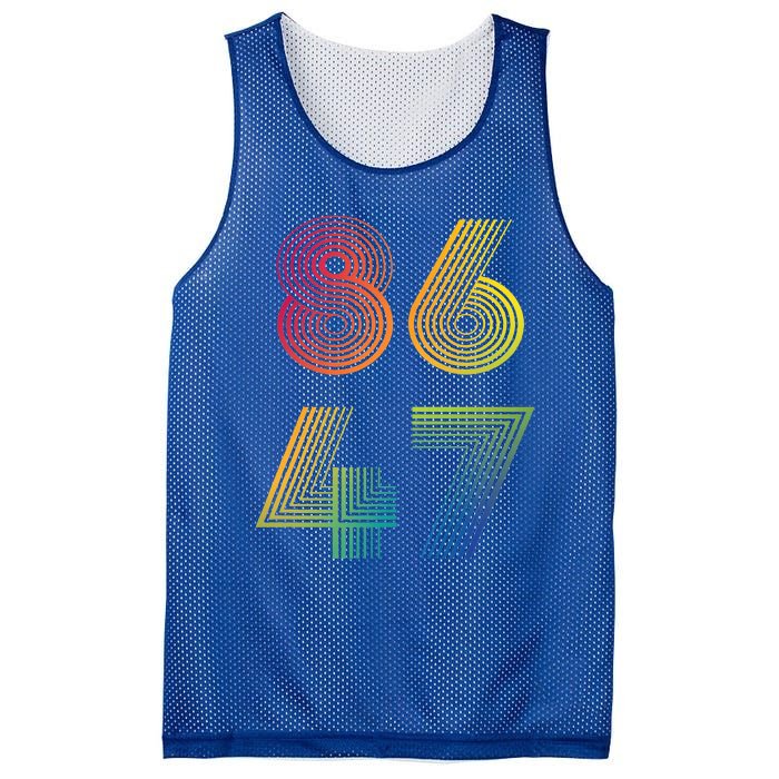 86 47 Anti Trump 8647 Impeach 47 Antitrump President Mesh Reversible Basketball Jersey Tank