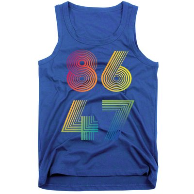 86 47 Anti Trump 8647 Impeach 47 Antitrump President Tank Top