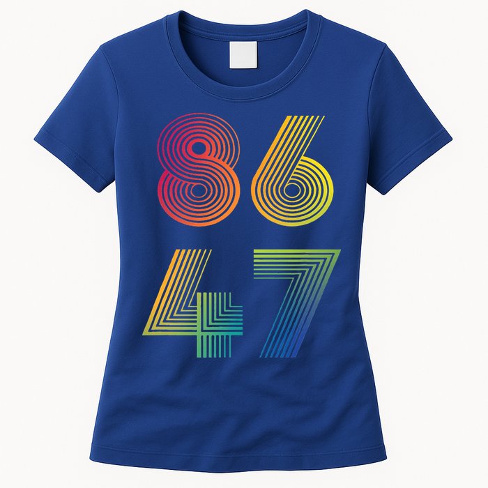 86 47 Anti Trump 8647 Impeach 47 Antitrump President Womens T-Shirt