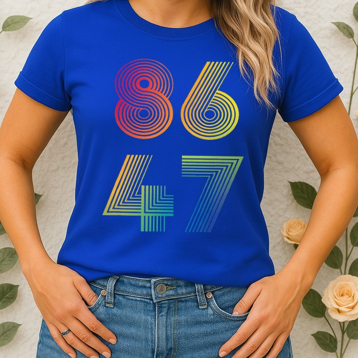86 47 Anti Trump 8647 Impeach 47 Antitrump President Womens T-Shirt