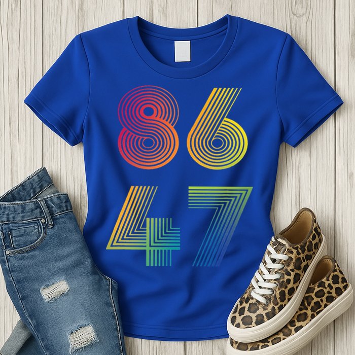 86 47 Anti Trump 8647 Impeach 47 Antitrump President Womens T-Shirt