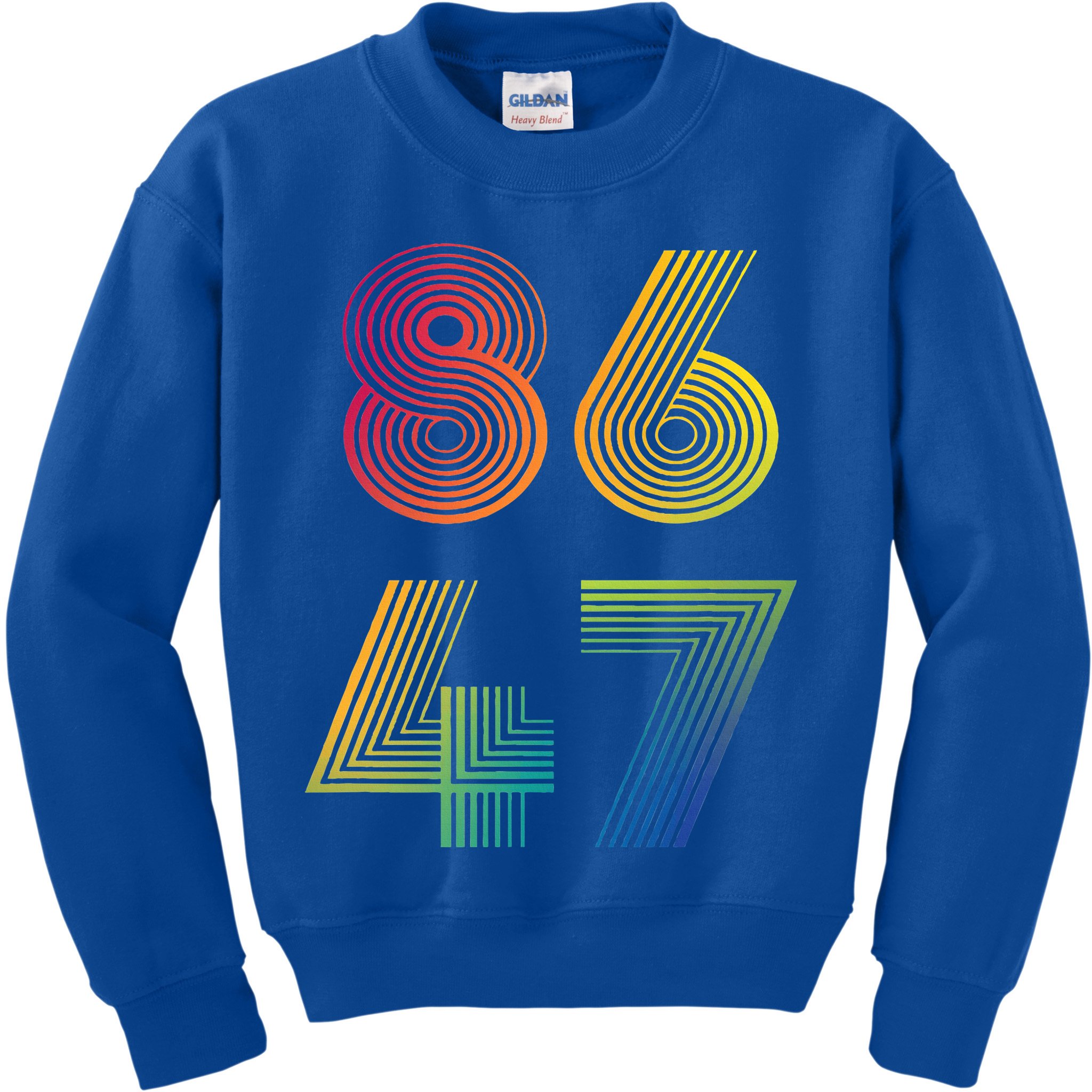 86 47 Anti Trump 8647 Impeach 47 Antitrump President Kids Sweatshirt