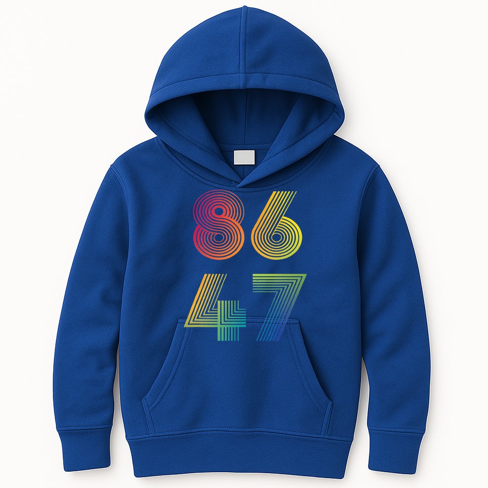 86 47 Anti Trump 8647 Impeach 47 Antitrump President Kids Hoodie