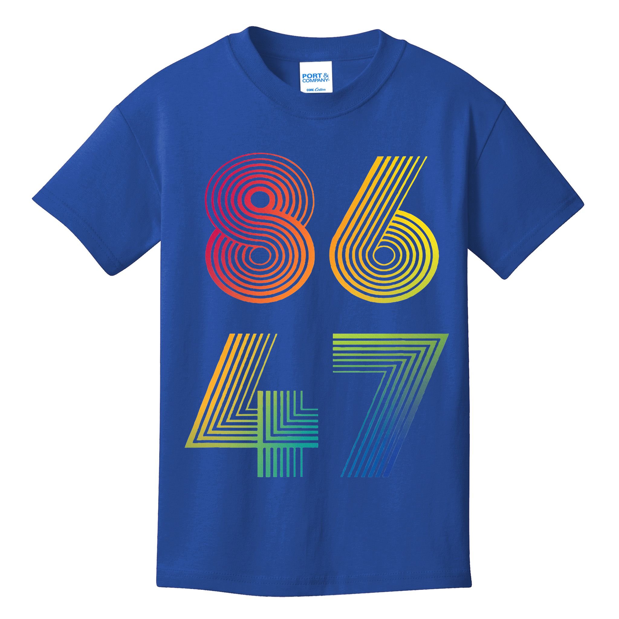 86 47 Anti Trump 8647 Impeach 47 Antitrump President Kids T-Shirt