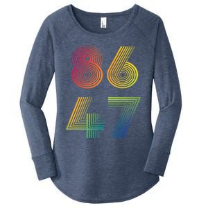 86 47 Anti Trump 8647 Impeach 47 Antitrump President Women's Perfect Tri Tunic Long Sleeve Shirt