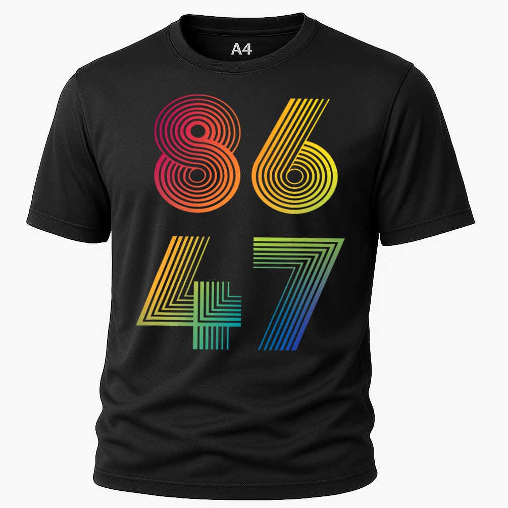 86 47 Anti Trump 8647 Impeach 47 Antitrump President Retro Cooling Performance Crew T-Shirt