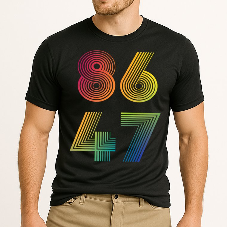 86 47 Anti Trump 8647 Impeach 47 Antitrump President Retro Cooling Performance Crew T-Shirt