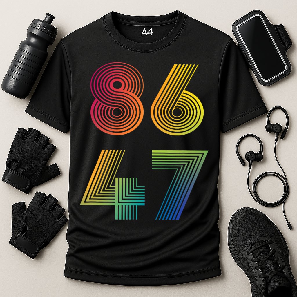 86 47 Anti Trump 8647 Impeach 47 Antitrump President Retro Cooling Performance Crew T-Shirt