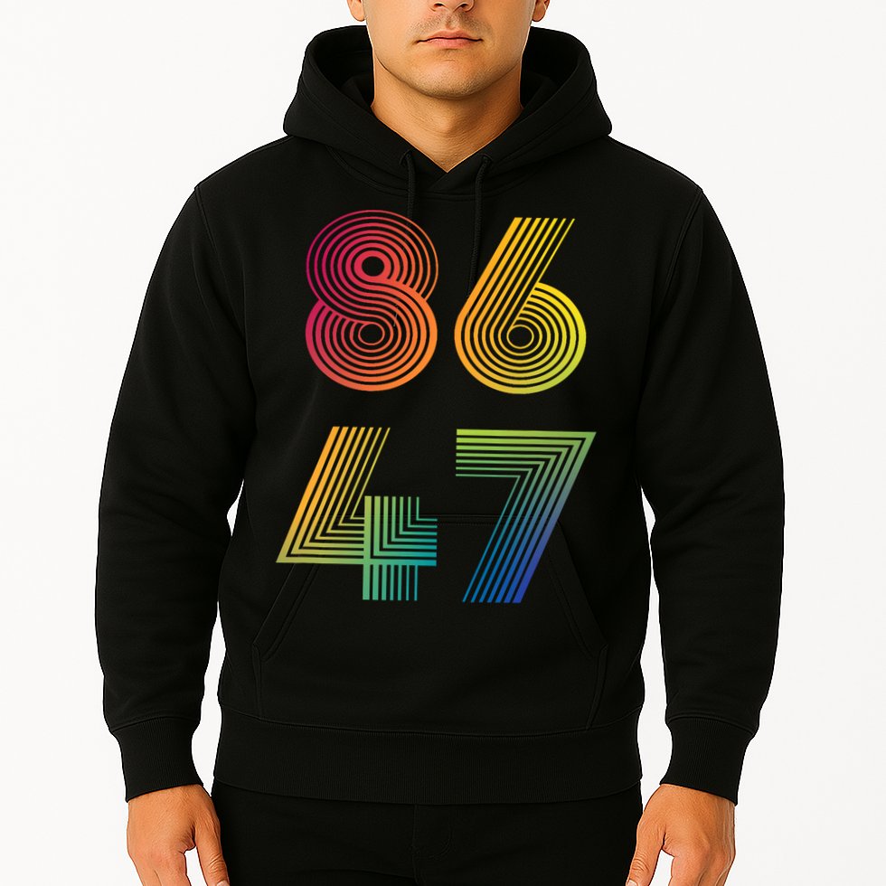 86 47 Anti Trump 8647 Impeach 47 Antitrump President Retro Hoodie