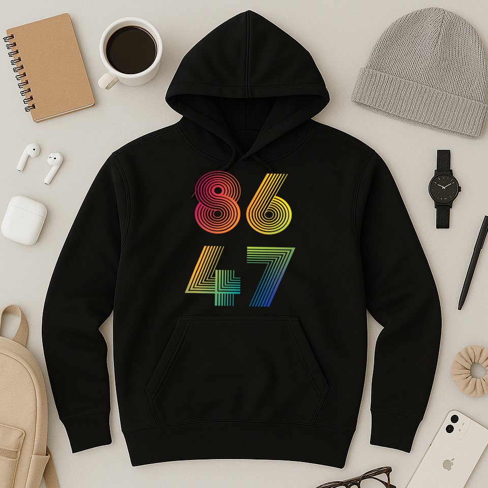 86 47 Anti Trump 8647 Impeach 47 Antitrump President Retro Hoodie