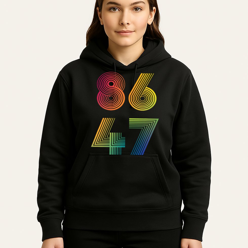 86 47 Anti Trump 8647 Impeach 47 Antitrump President Retro Hoodie