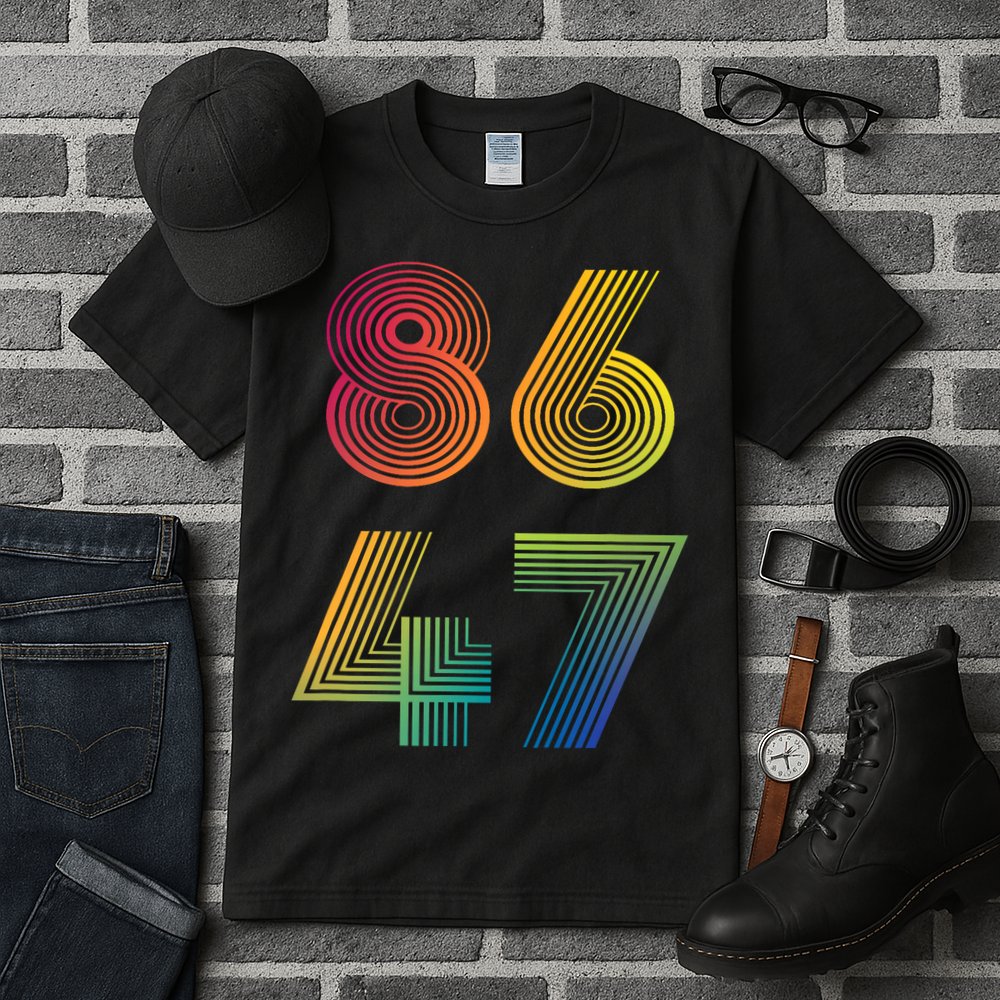 86 47 Anti Trump 8647 Impeach 47 Antitrump President Retro Tall T-Shirt