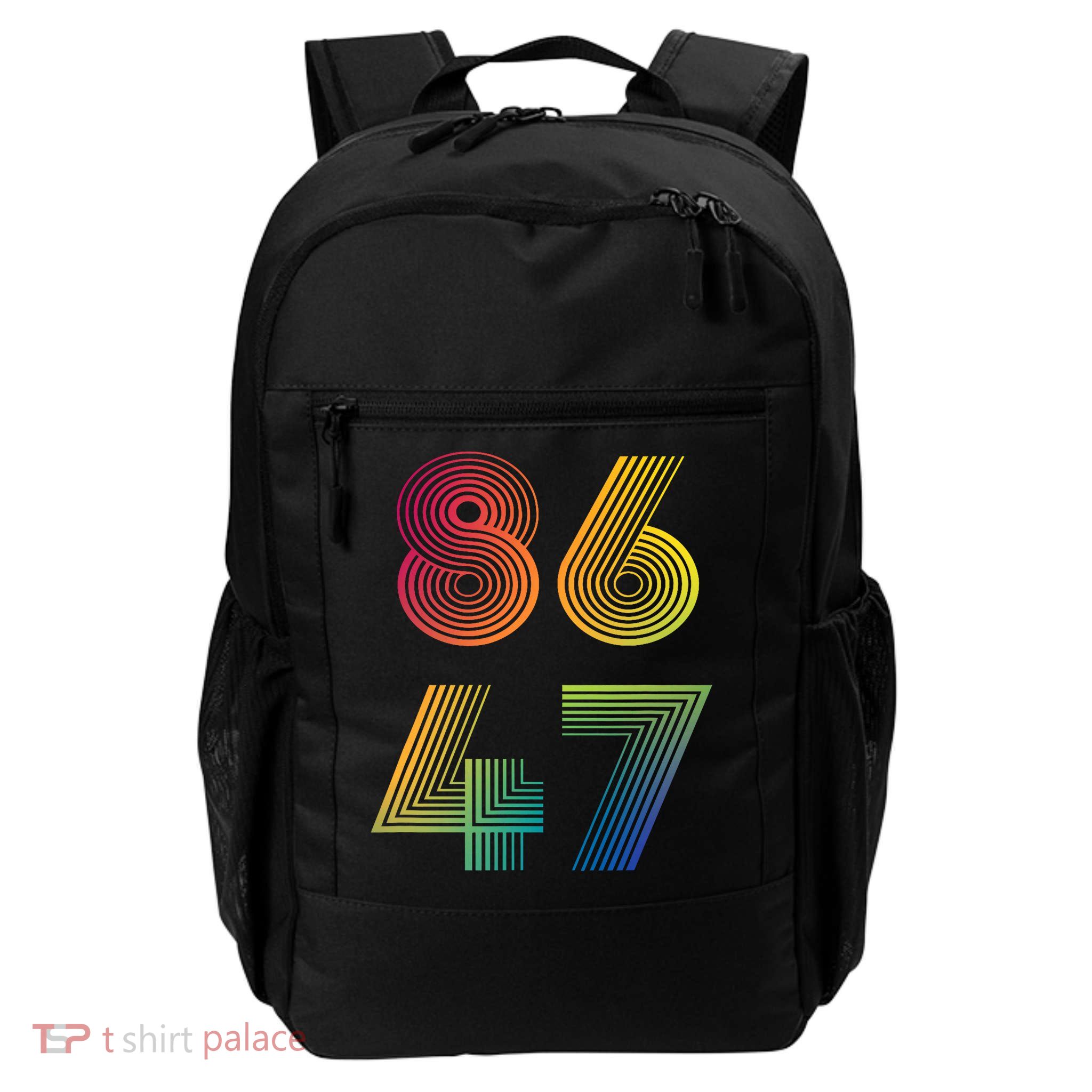 86 47 Anti Trump 8647 Impeach 47 Antitrump President Retro Backpack