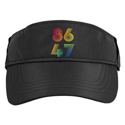 86 47 Anti Trump 8647 Impeach 47 Antitrump President Retro Adult Drive Performance Visor