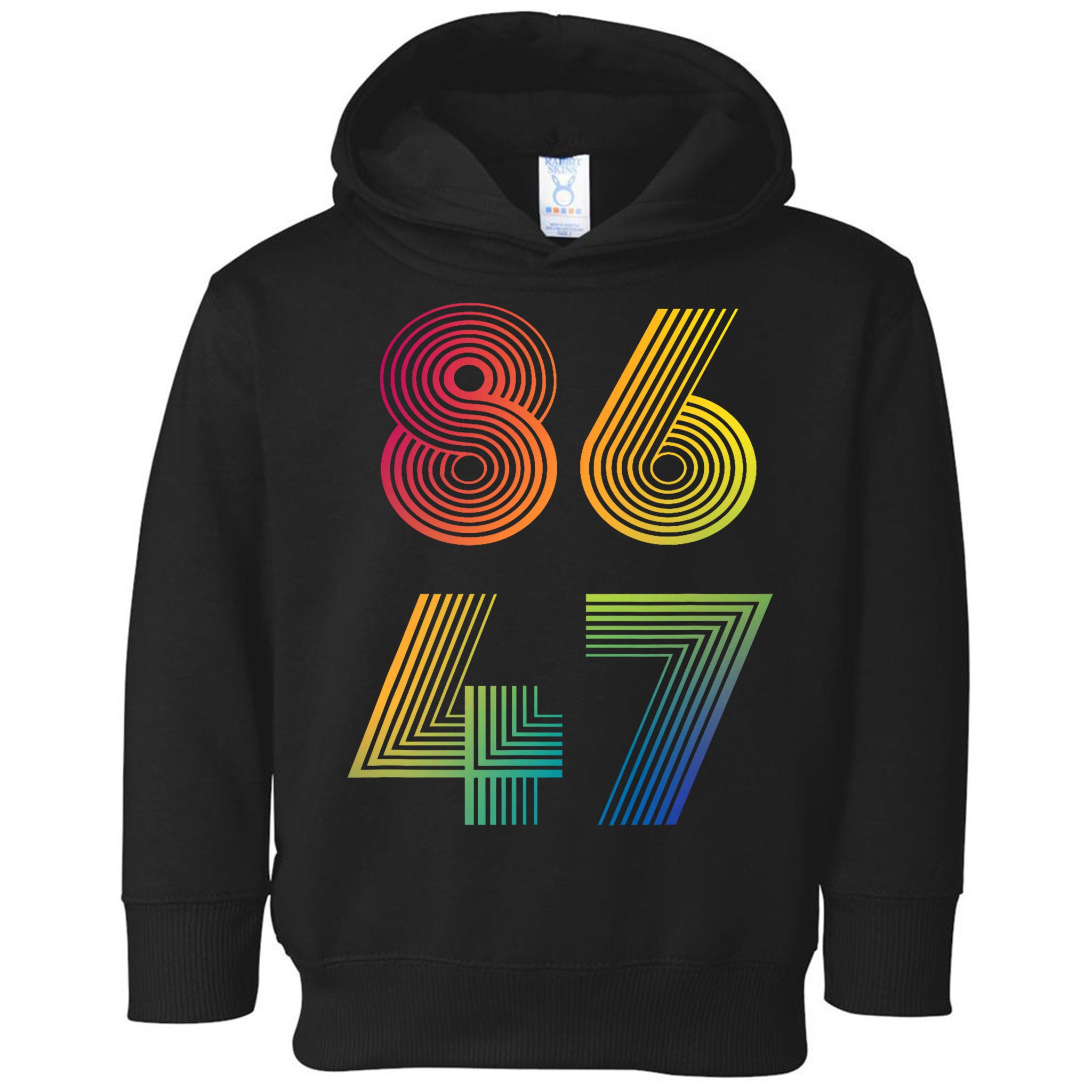 86 47 Anti Trump 8647 Impeach 47 Antitrump President Retro Toddler Hoodie