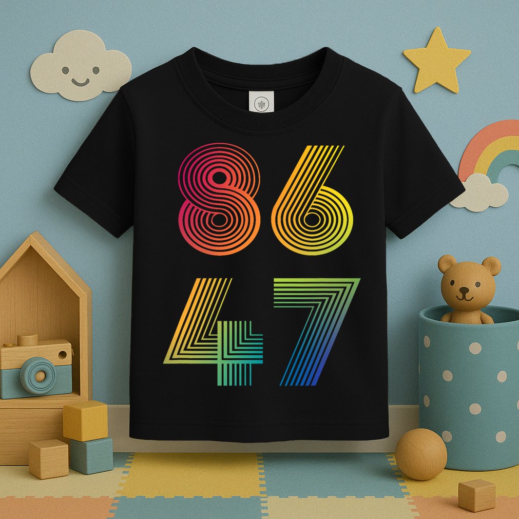 86 47 Anti Trump 8647 Impeach 47 Antitrump President Retro Toddler T-Shirt