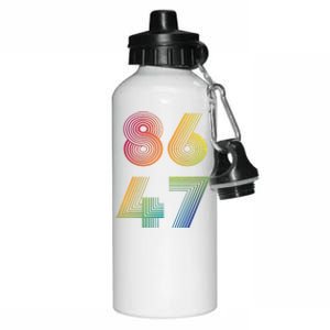 86 47 Anti Trump 8647 Impeach 47 Antitrump President Retro Aluminum Water Bottle