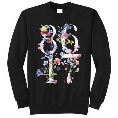 86 47 Floral Boho Style Sweatshirt