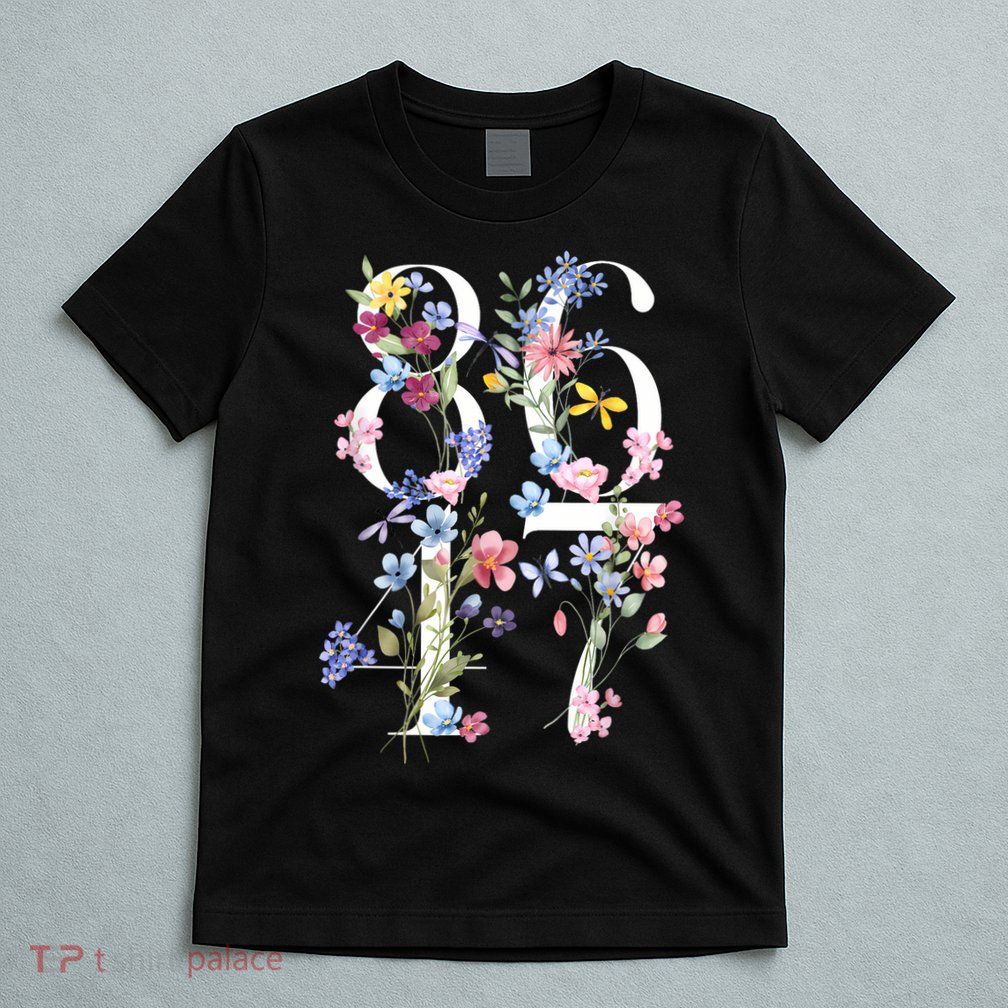 86 47 Floral Boho Style T-Shirt