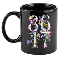 86 47 Floral Boho Style 11oz C Handle Ceramic Mug