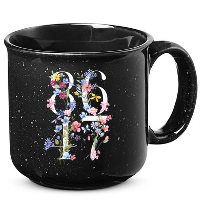 86 47 Floral Boho Style 15oz Campfire Ceramic Mug