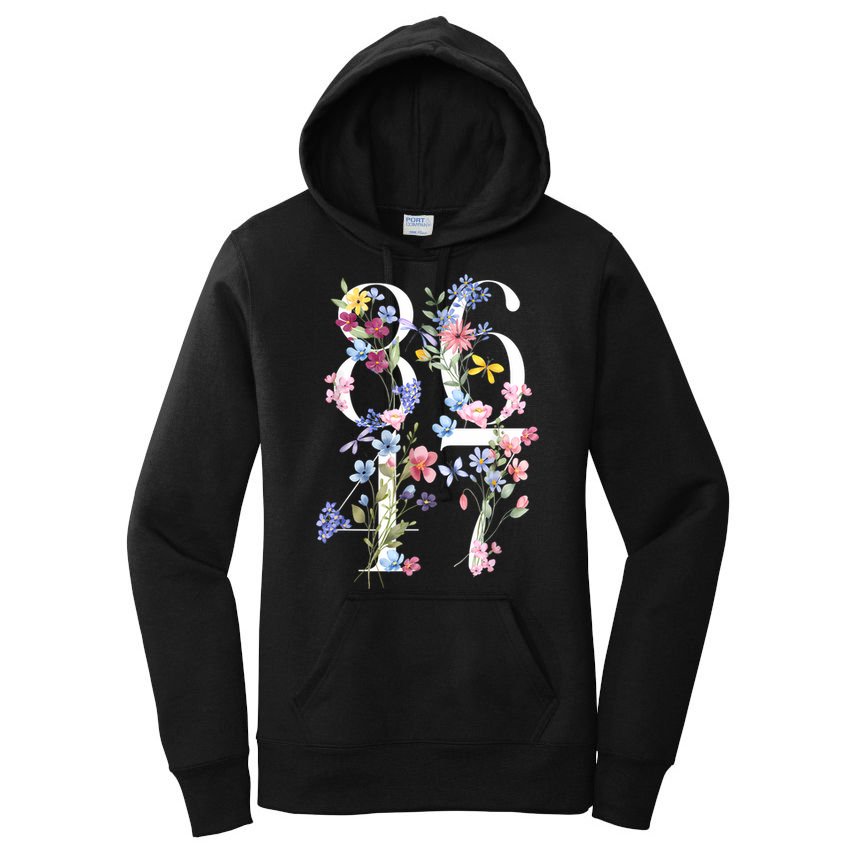 86 47 Floral Boho Style Women's Pullover Hoodie