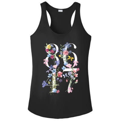 86 47 Floral Boho Style Ladies PosiCharge Competitor Racerback Tank