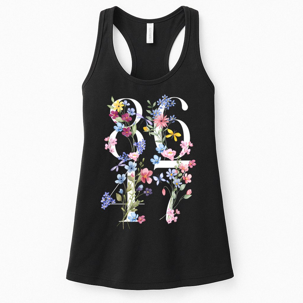 86 47 Floral Boho Style Womens Tank Top