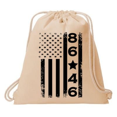 86 46 Impeach Biden 46 Vintage Distressed 86 46 Anti Biden Drawstring Bag